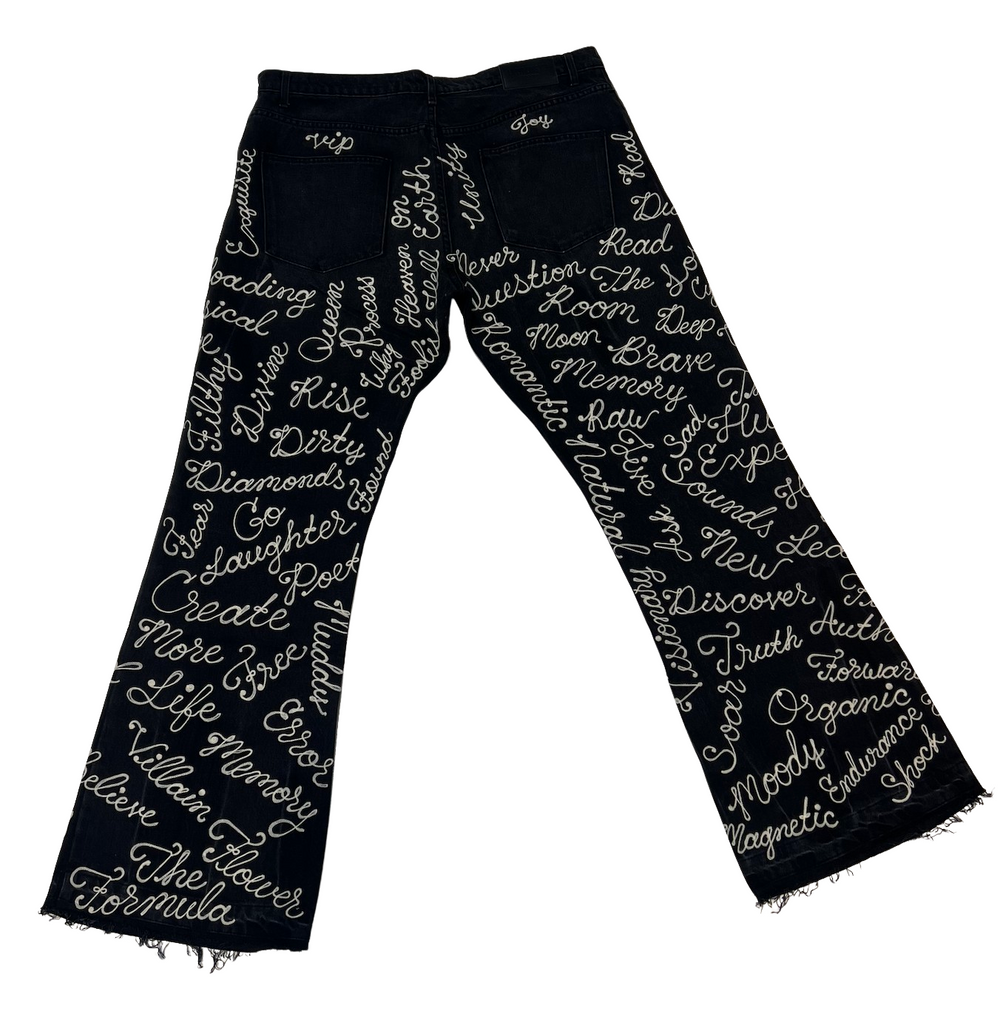 Earthling VIP 'Student' Black Denim Jeans