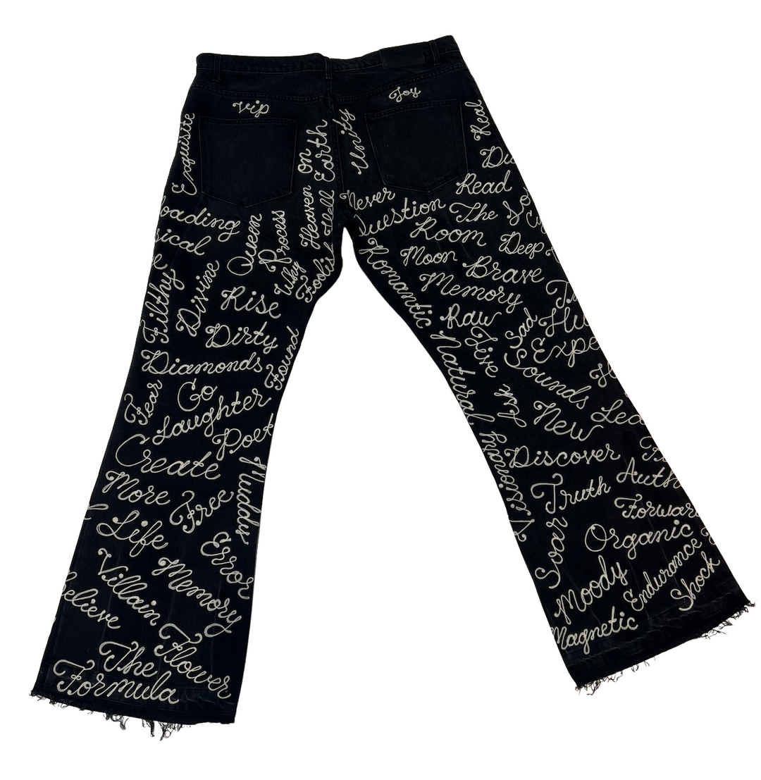 Earthling VIP 'Student' Black Denim Jeans