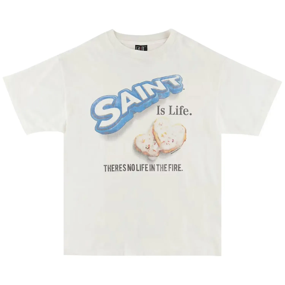 Saint Michael 'Oreo' White Tee