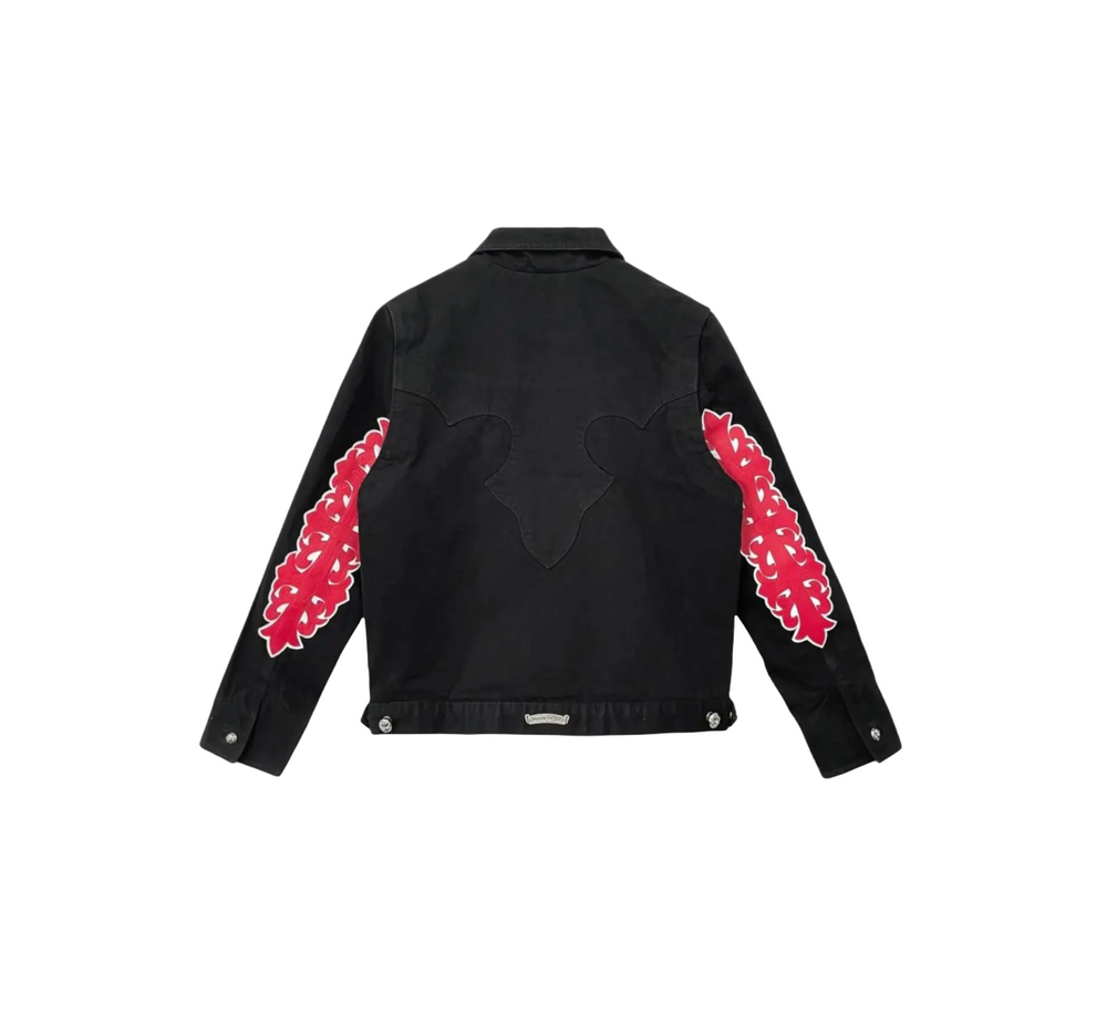Chrome Hearts Floral Patch Work Jacket