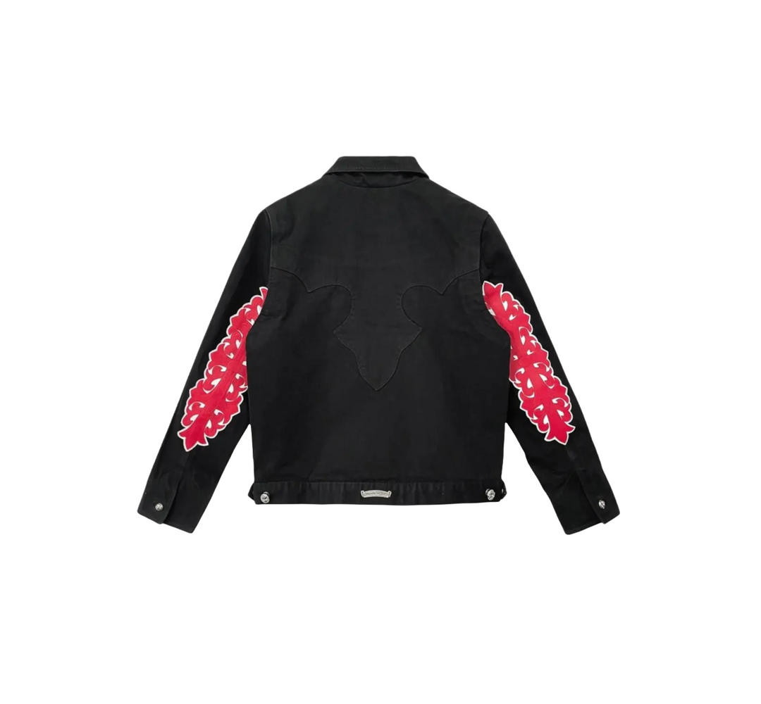 Chrome Hearts Floral Patch Work Jacket