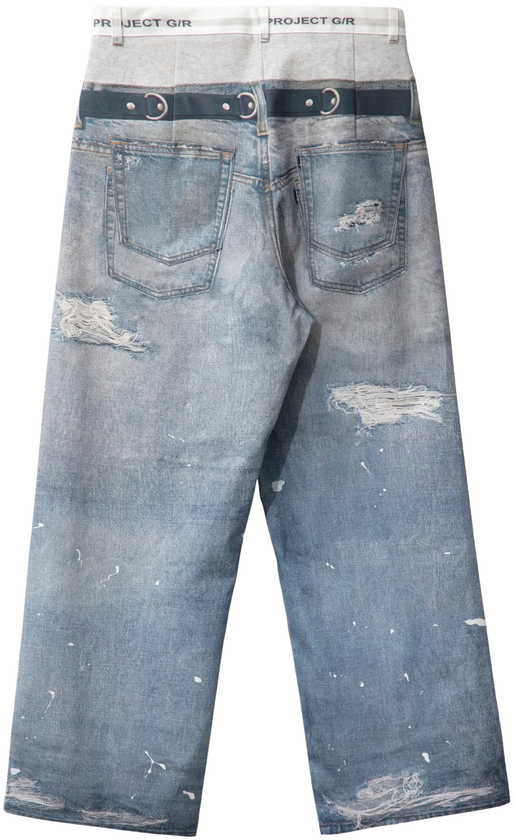 Project G/R 'Trompe L'œil' Denim Pants