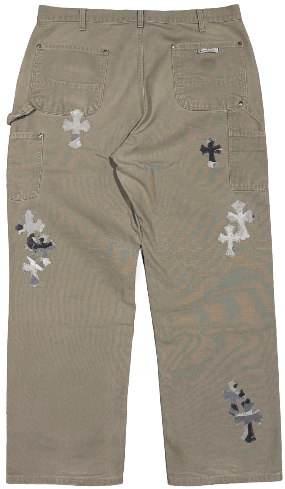 Chrome Hearts Matty Boy 'Sex Records Patch' Tan Carpenter Pants