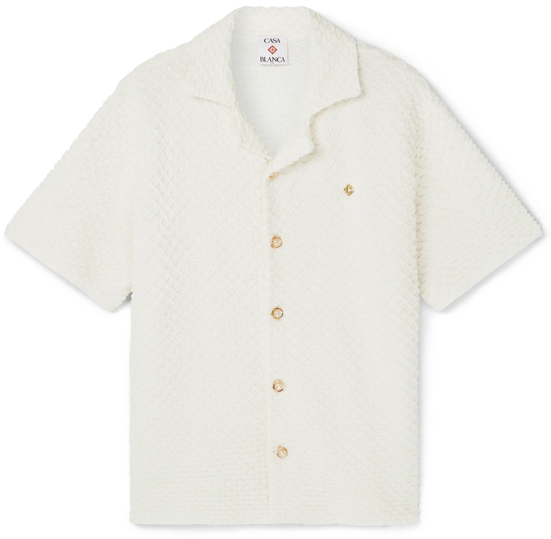 Casablanca 'Cream' Monogram Towel Shirt