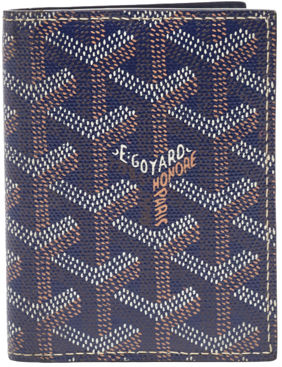 Goyard 'Navy Blue' Saint Marc Card Holder