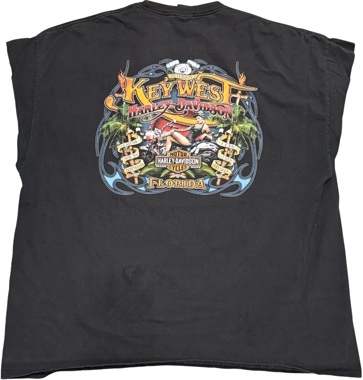 Harley Davidson 'Key West' Vintage Cutoff Tee