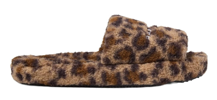Gold+Vintage Gallery Raspberry Hills 'Cheetah' Fur Slides