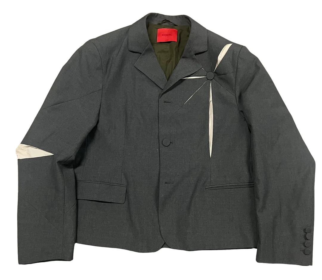 KUSIKOHC 'Gray' Origami Blazer