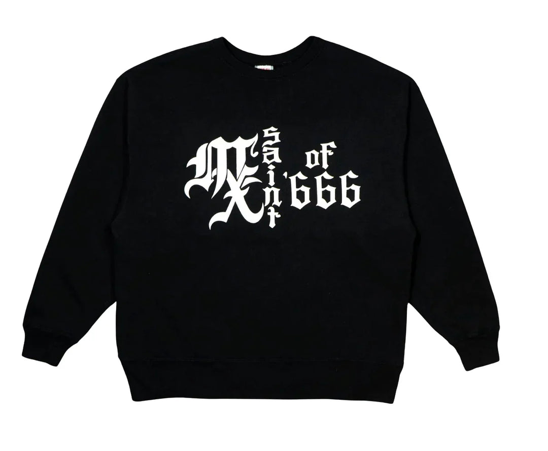 Saint Michael 'MX666' Black Sweatshirt