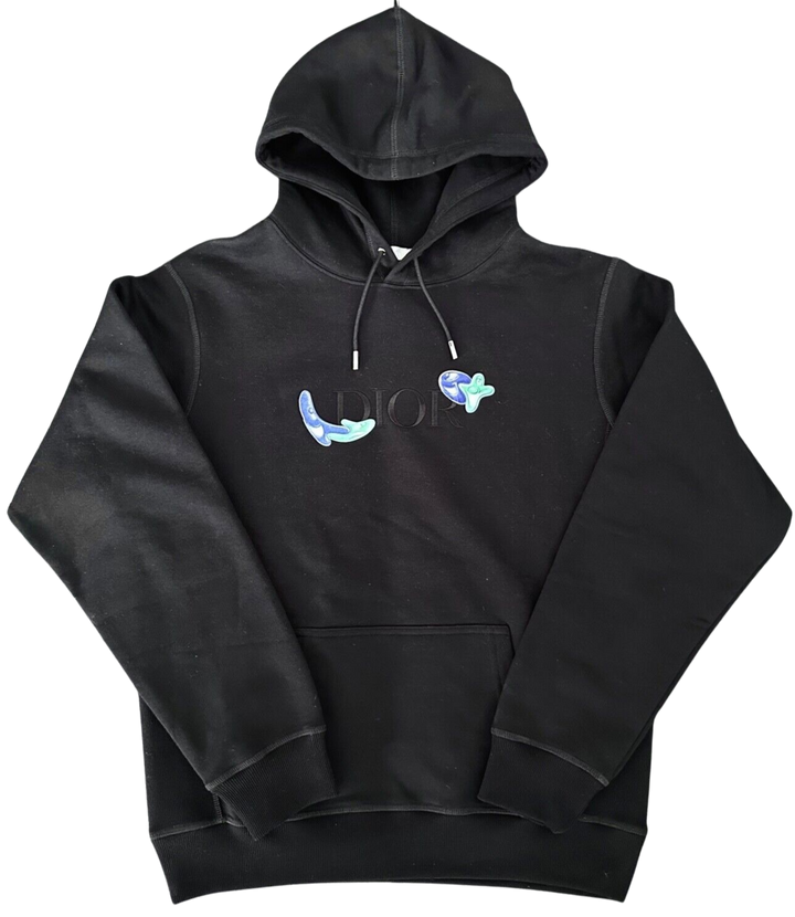 Dior x Kenny Scharf 'Logo' Black Hoodie