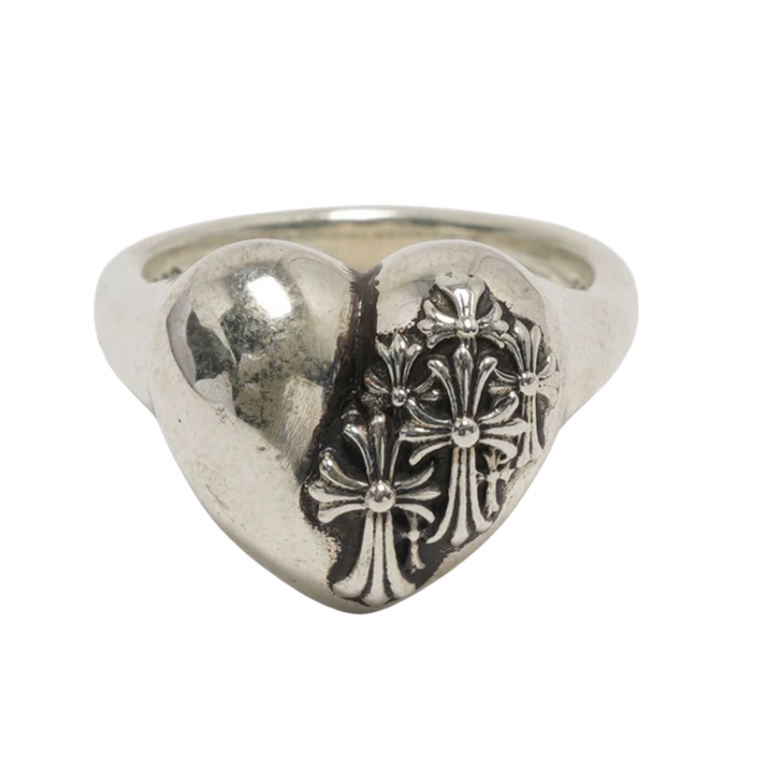 Chrome Hearts 'Cemetery Cross Heart' Ring