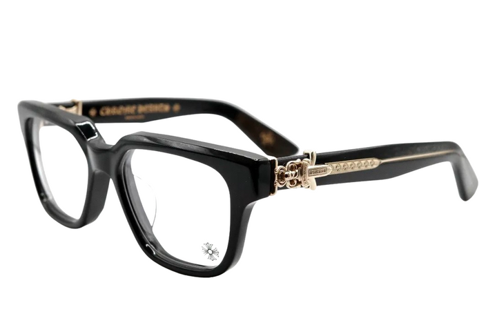 Chrome Hearts 'Vagillionaire II' Black/Gold 18k Glasses