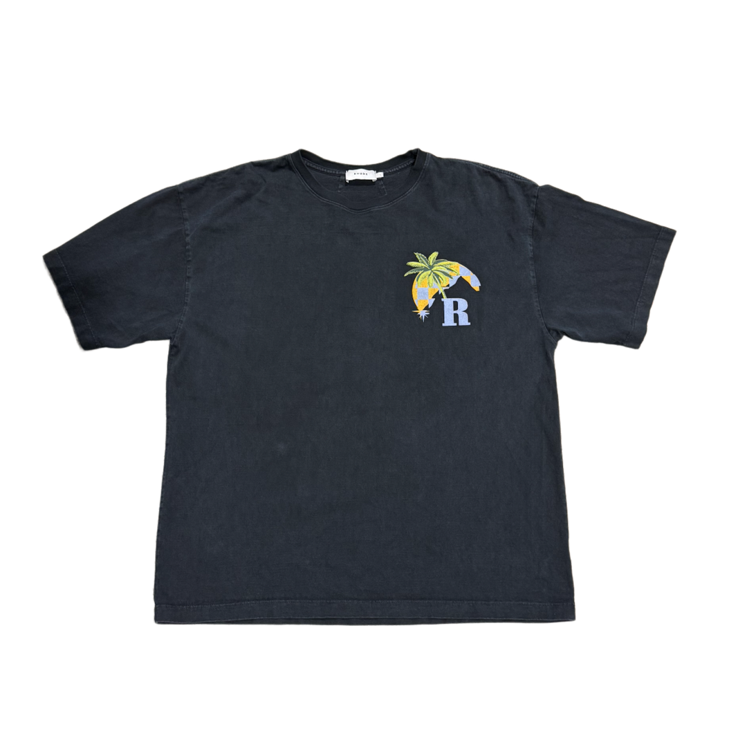 Rhude 'F1 Moonlight' Washed Black Tee
