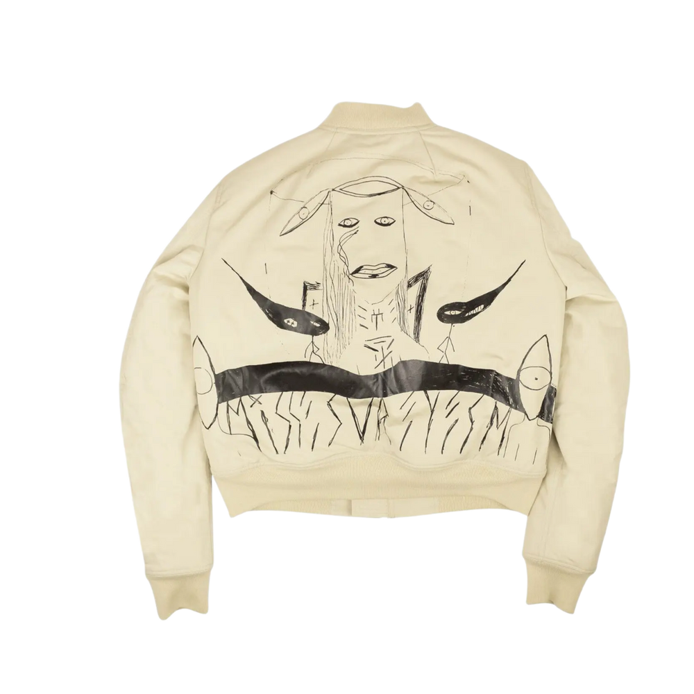 Rick Owens DRKSHDW 'Strobe Beige' Flight Bomber Jacket