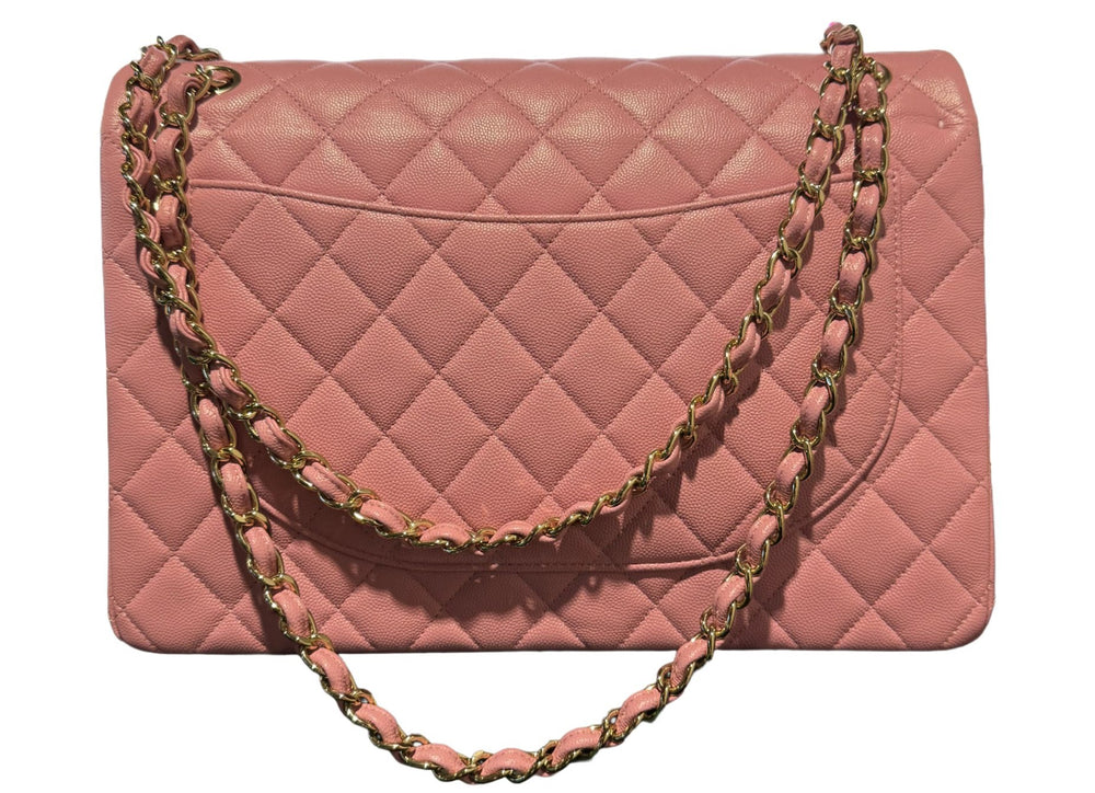 Chanel 'Pink' Classic Jumbo Double Flap Bag