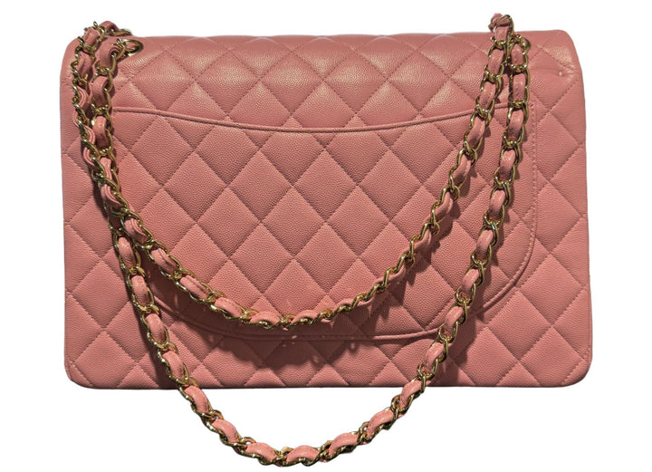 Chanel 'Pink' Classic Jumbo Double Flap Bag