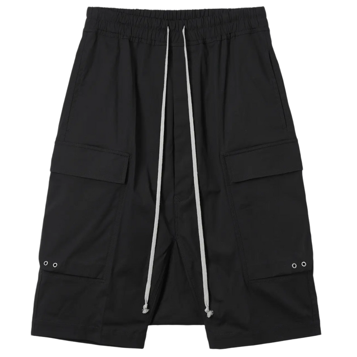 Rick Owens DRKSHDW 'Black' Polyester Cargo Pod Shorts