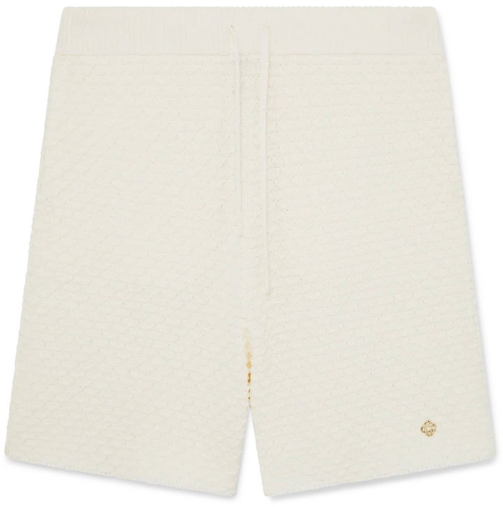 Casablanca 'Summer' Cream Monogram Towel Shorts