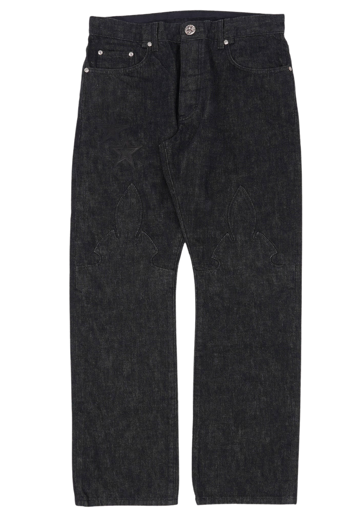 Chrome Hearts 'Star Patch' Fleur Jeans