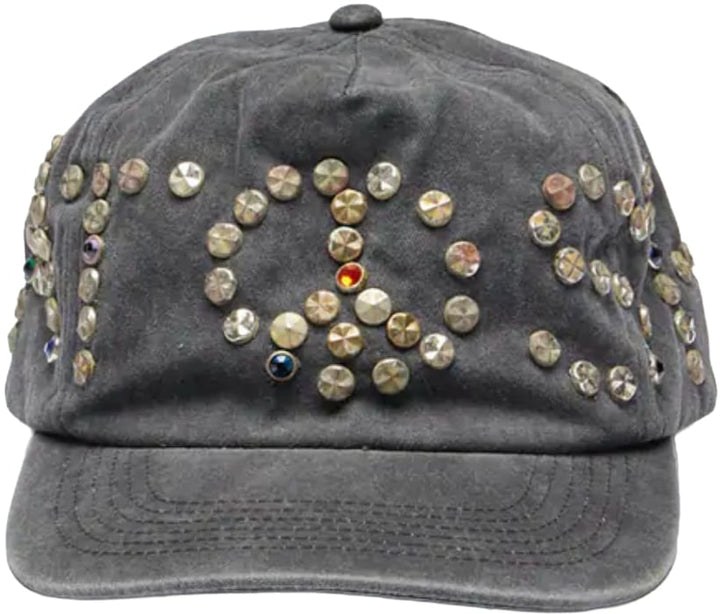 Satoshi Nakamoto 'Washed Grey' Studded Hat