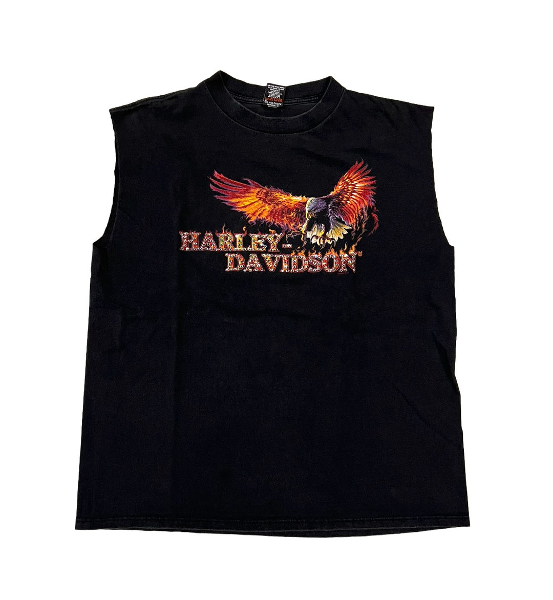 Harley Davidson 'California' Rhinestone Vintage Cutoff