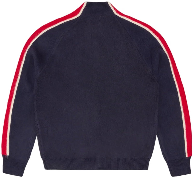 Corteiz 'Multi Stripe' Navy Knit Zip-Up