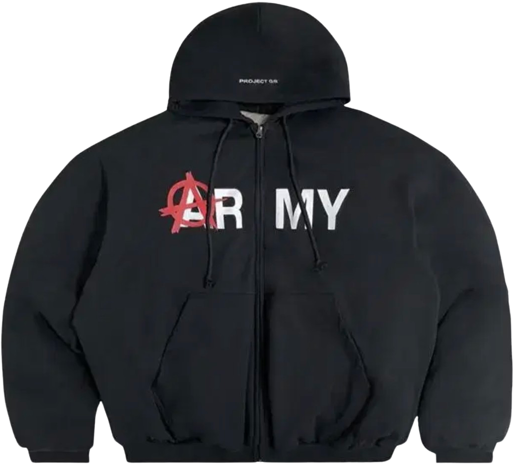 Project G/R 'Army' Reversible Hooded Puffer Jacket