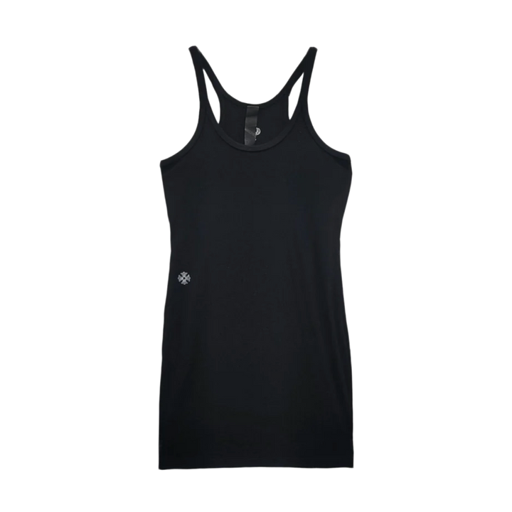 Chrome Hearts 'Bad Seed CH Plus Cross Embroidered' Black Rib Tank Top