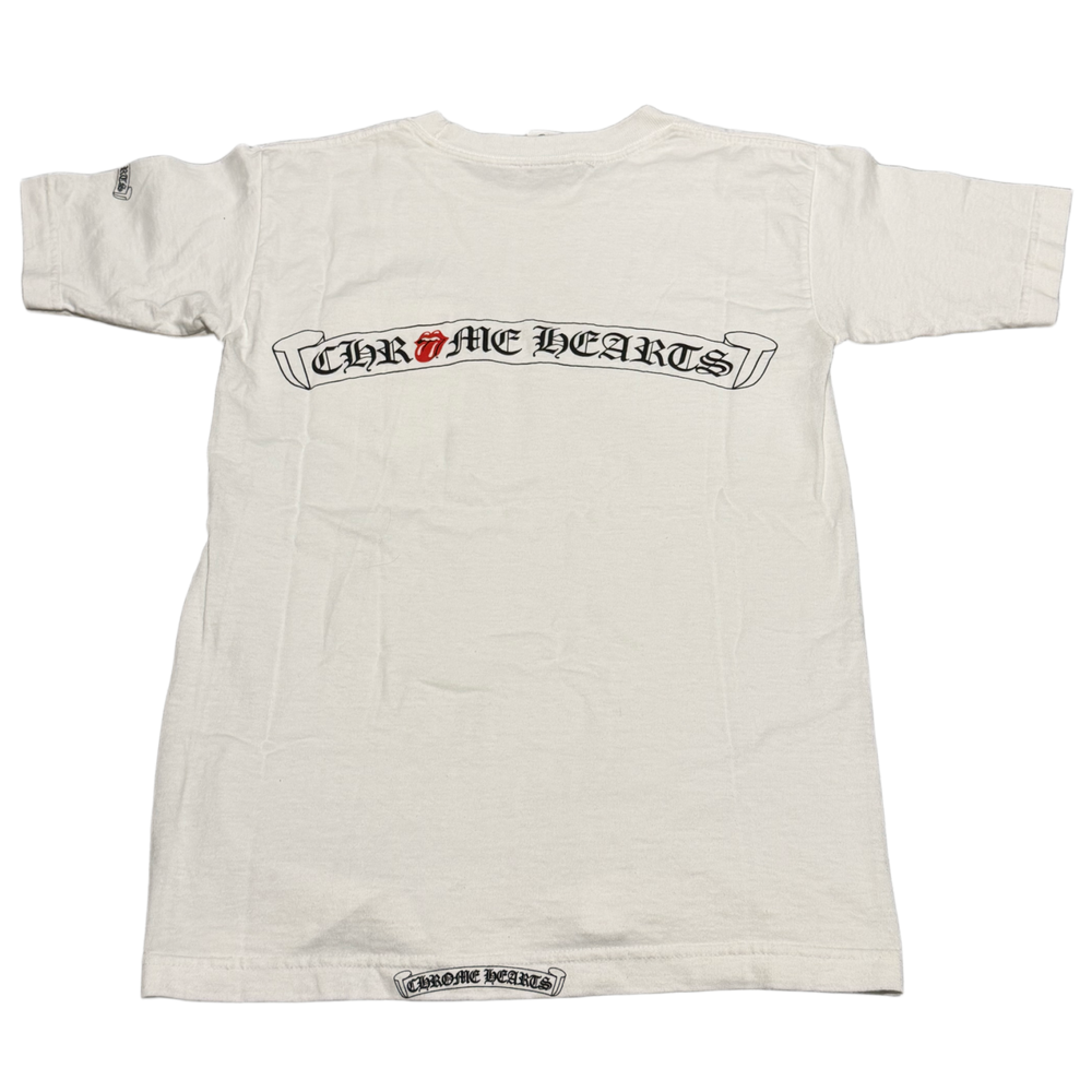 Chrome Hearts Vintage 'Rolling Stones' White Pocket Tee