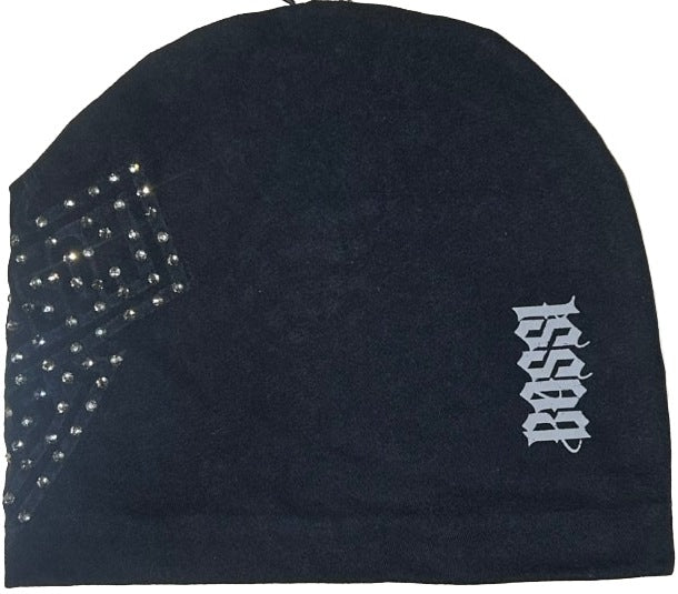 Bossi 'Black Fade' Rhinestone Vintage Beanie