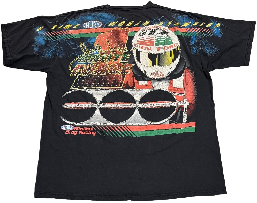 John Force 'Out In Force' Rhinestone Vintage Tee