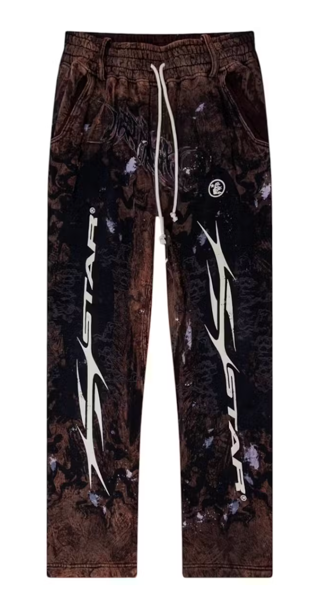 Hellstar Graffiti Brown Sweatpants