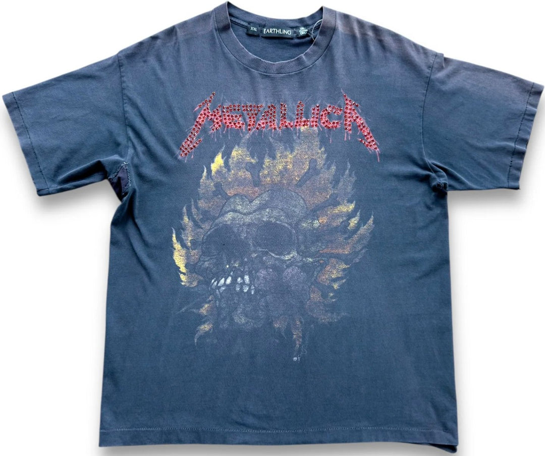 Earthling VIP 'Flaming Skull' Vintage Metallica Tee