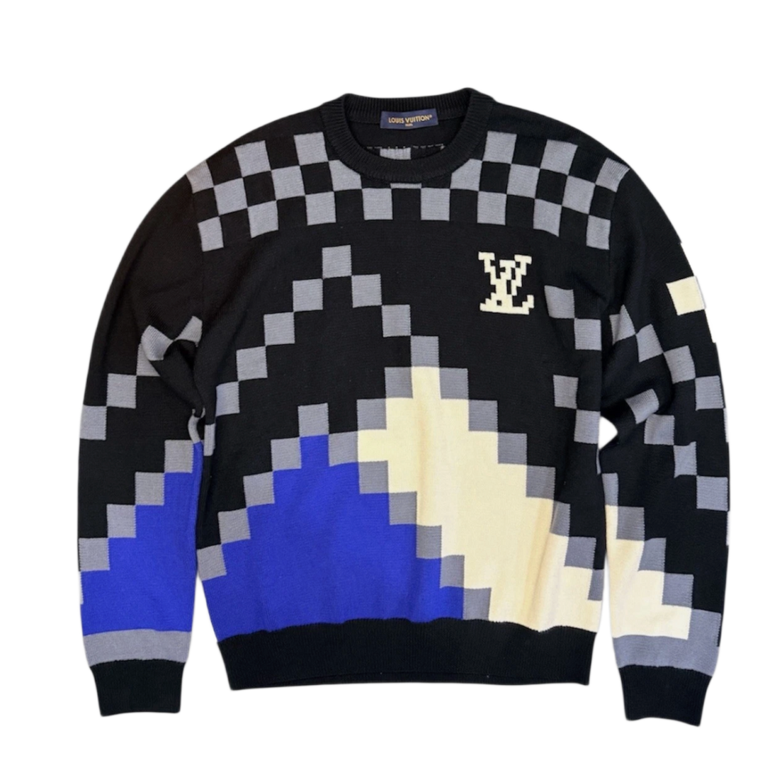 Louis Vuitton 'Black/Blue/White' Fair Isle Sweater