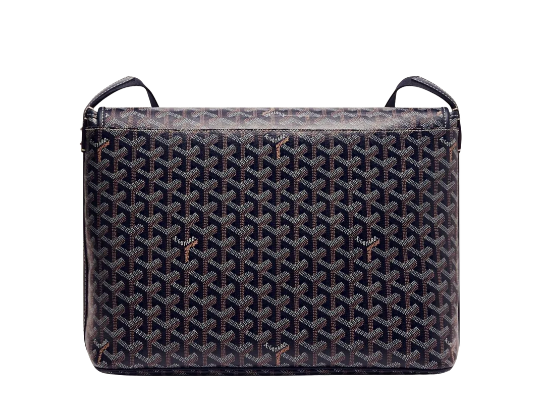 Goyard 'Capetien MM' Navy Blue Messenger Bag