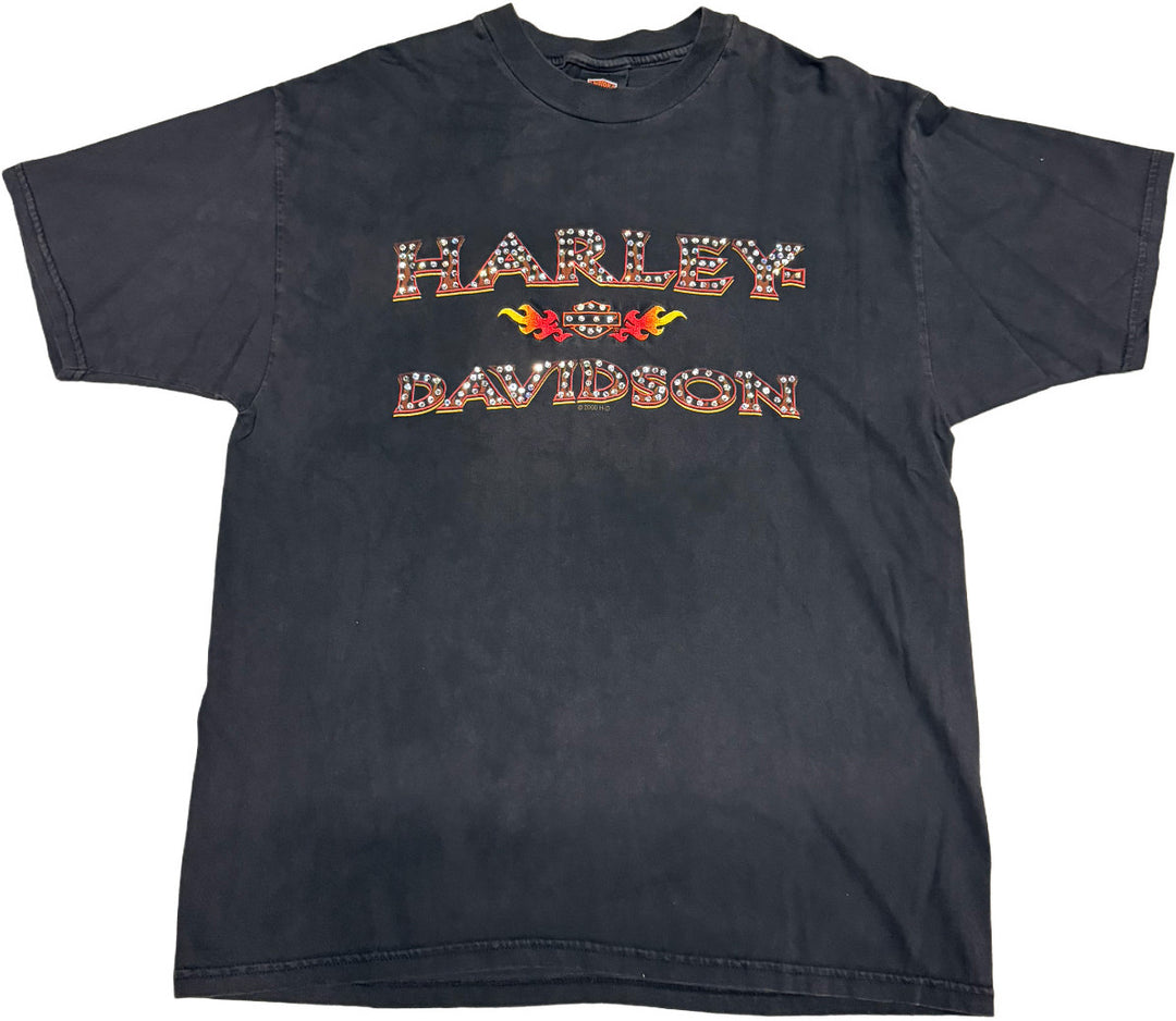 Harley Davidson 'Bartels' Rhinestone Vintage Tee