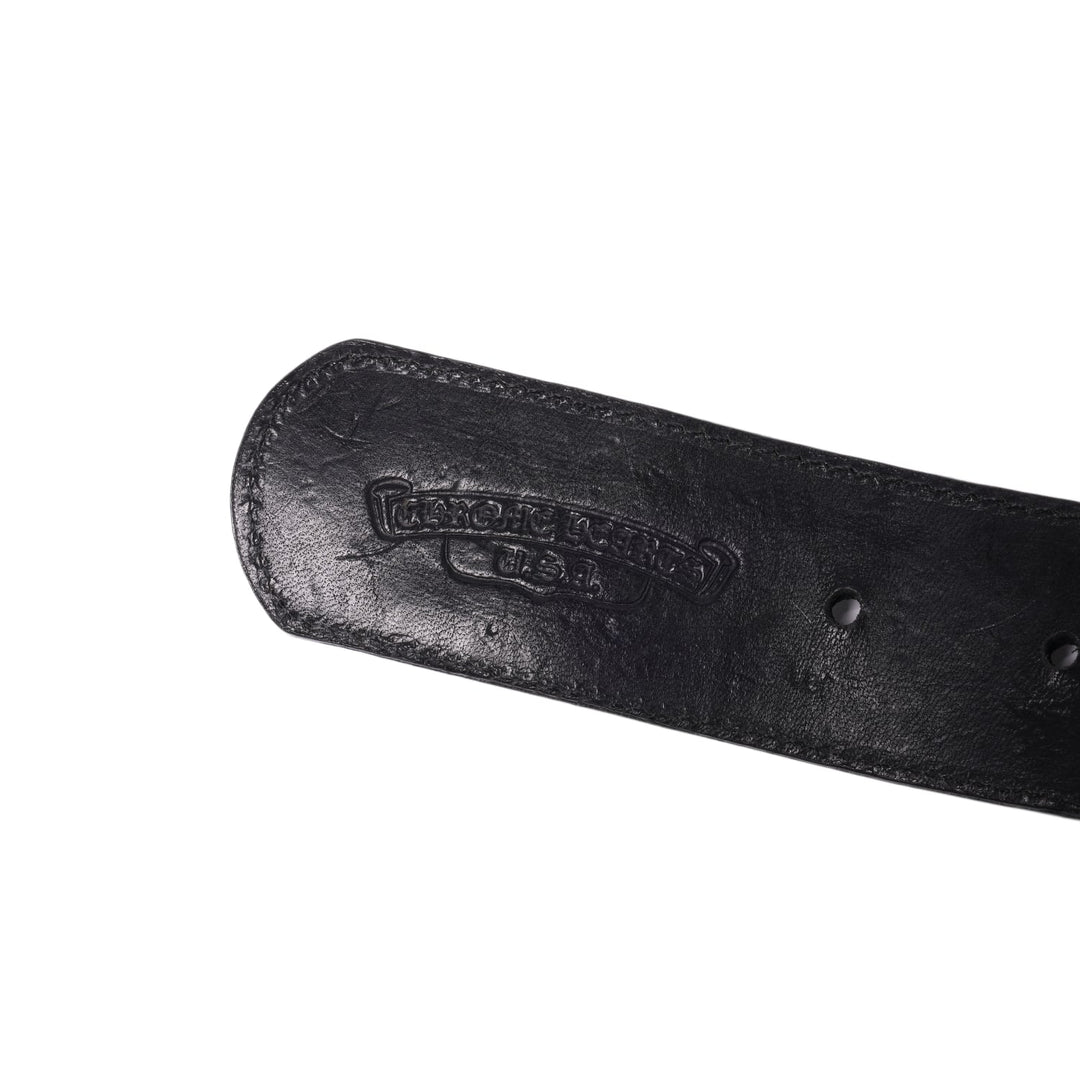 Chrome Hearts 'Cemetery Buckle' Dark Rhodium Plus Cross Belt