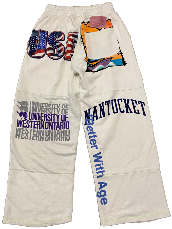 *Better With Age 'Nantucket' White Remoir Sweatpants
