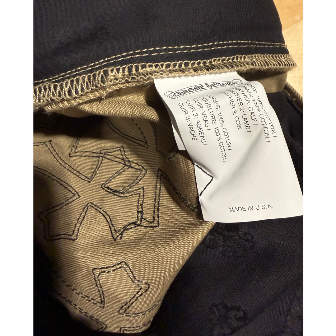 Chrome Hearts 'Black Camo Checker' Cross Patch Tan Chino Pants