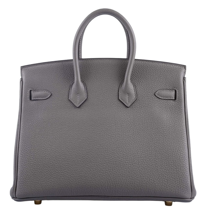 Hermes 'Etain Togo' Gold Hardware Birkin 25 Bag