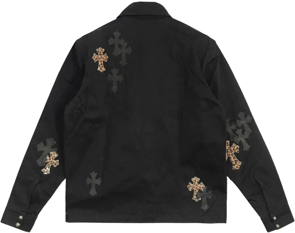 Chrome Hearts 'Work Dog' Leopard Cross Jacket