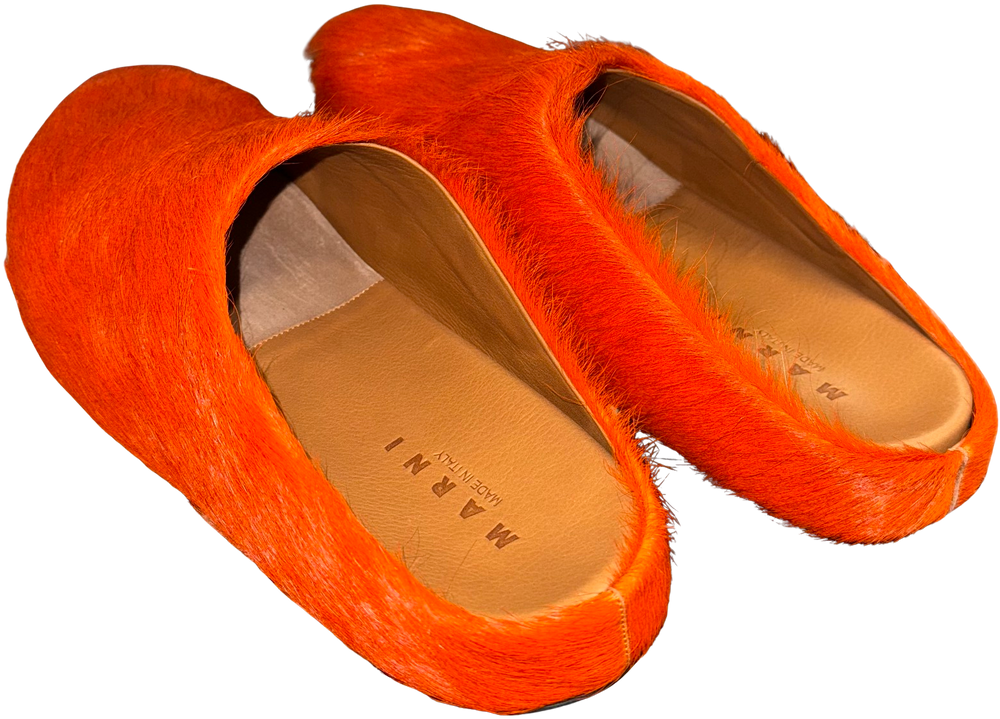 Marni 'Orange' Sabot Slipper