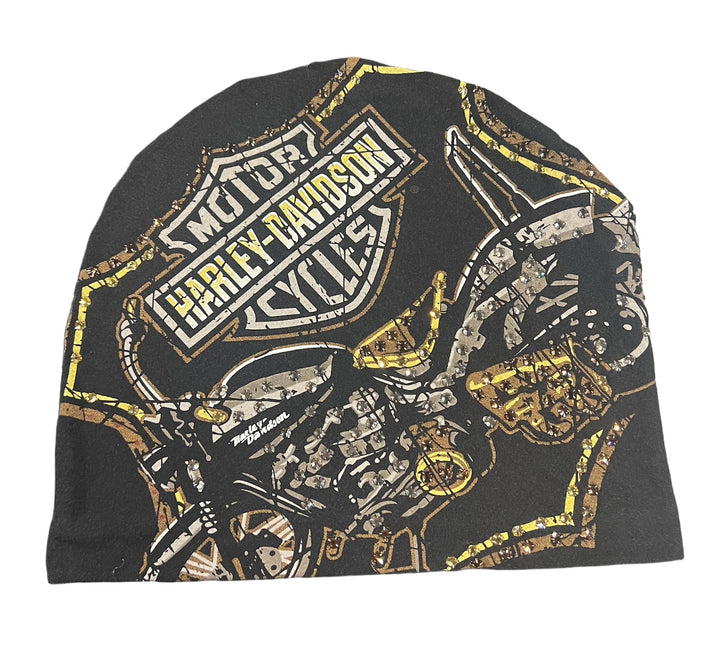 Bossi 'Brown Bike' Rhinestone Vintage Beanie