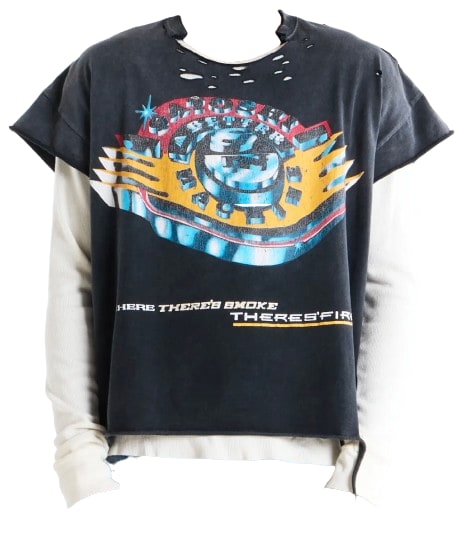 Satoshi Nakamoto 'Where There's Smoke There's Fire' Thermal Tee