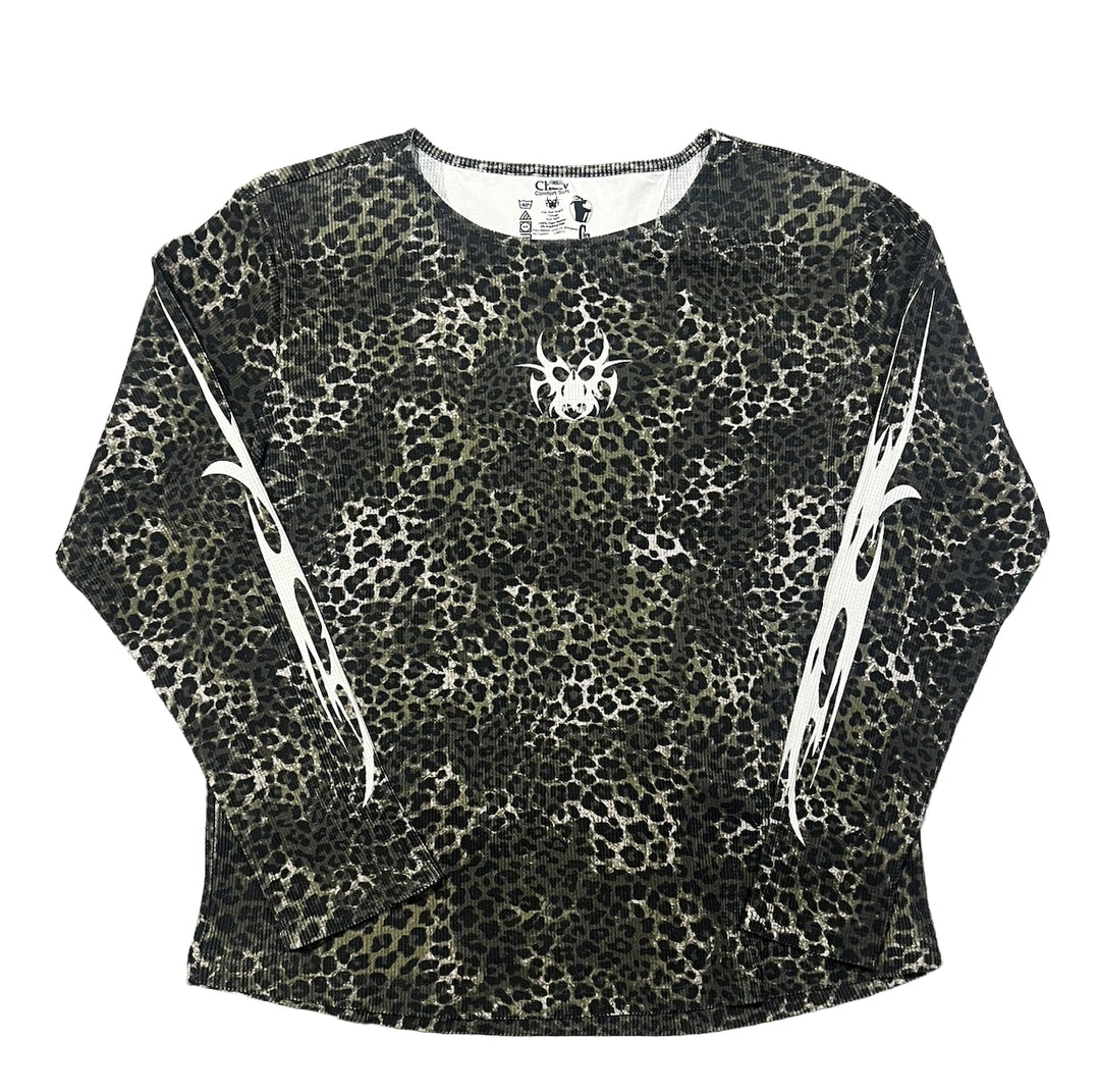 Chew Forever 'Green Leopard' Thermal Longsleeve