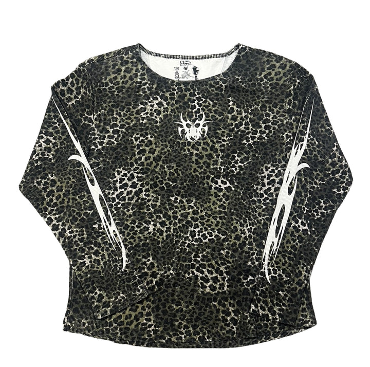 Chew Forever 'Green Leopard' Thermal Longsleeve
