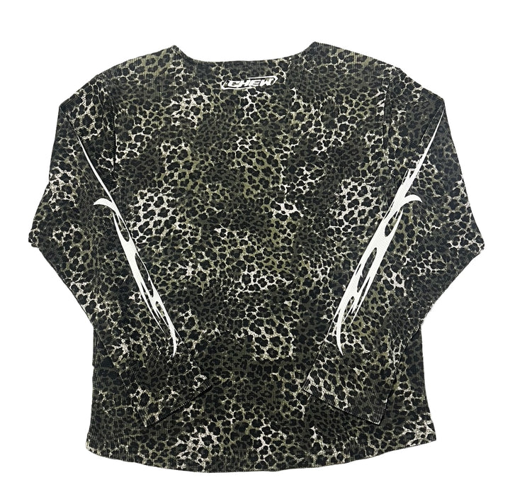 Chew Forever 'Green Leopard' Thermal Longsleeve