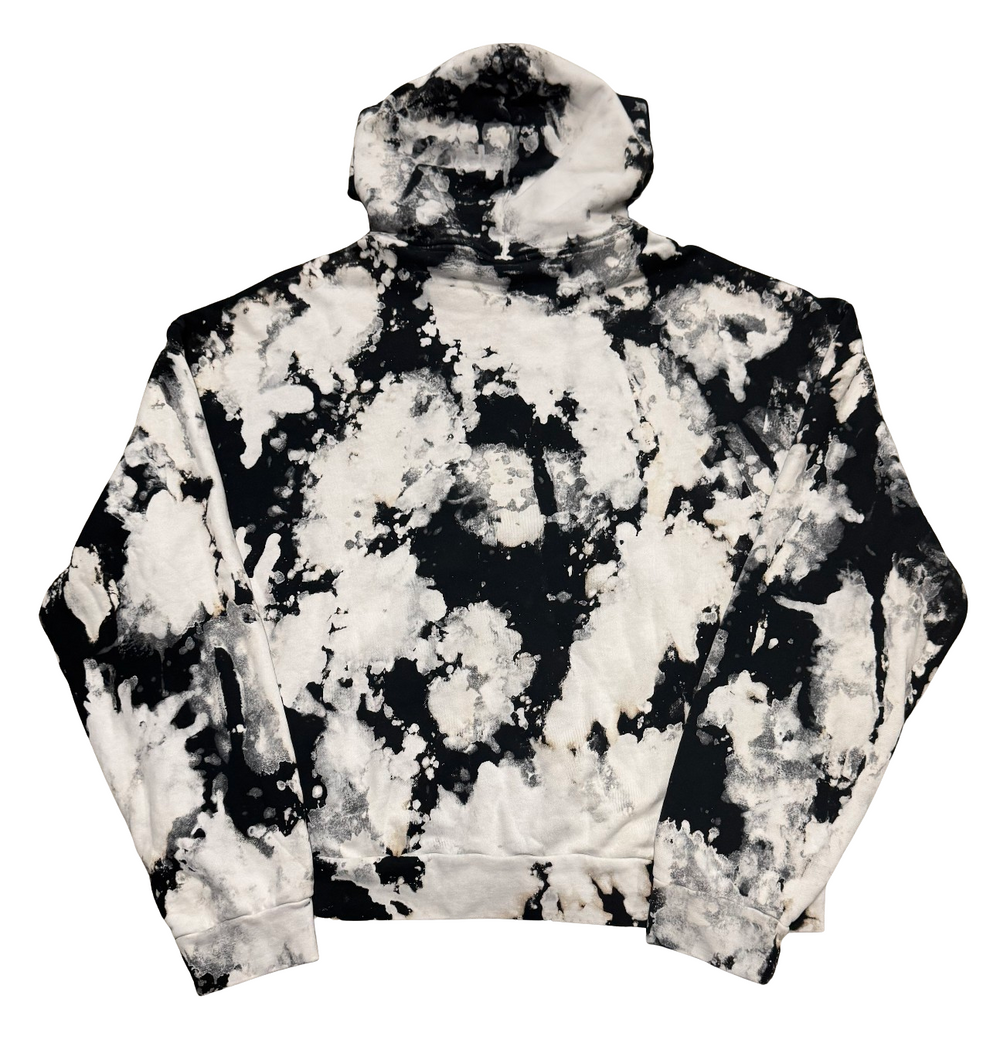 Bossi 'Poison' Tie-Dye Vintage Rhinestone Zip Up Hoodie