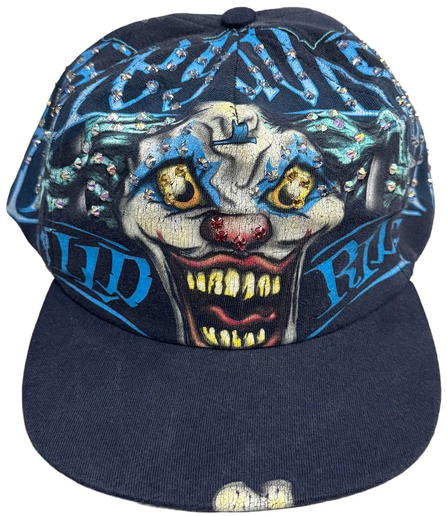 Bossi 'Clown' Blue Rhinestone Snapback Hat