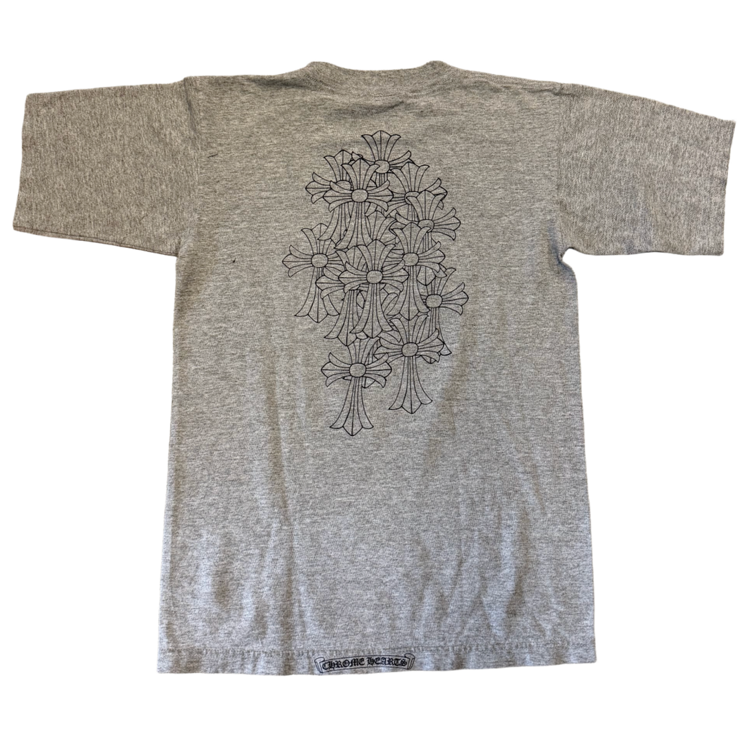 Chrome Hearts 'Grey Cemetery Cross' Tee